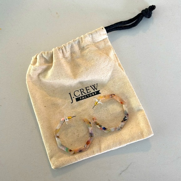 J. Crew Factory Octagonal Earrings - Picture 1 of 4